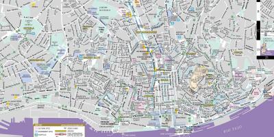 Innenstadt Lissabon Karte