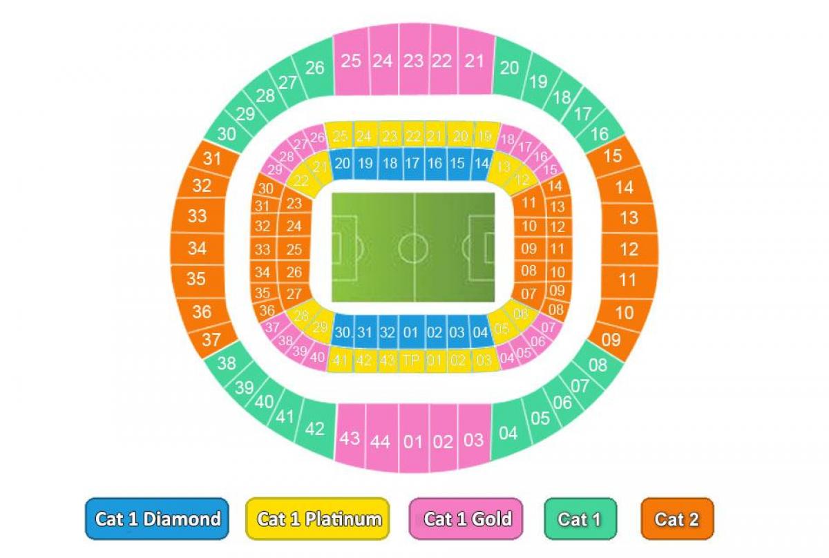 Karte von benfica Stadion