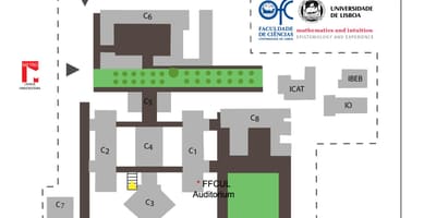 Karte von der Universität von Lissabon